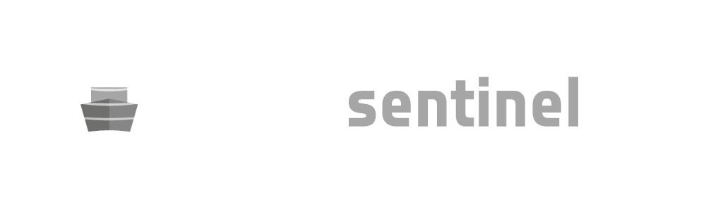 AMT4Sentinel logo in white and grey