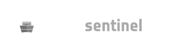 AMT4Sentinel logo in white and grey